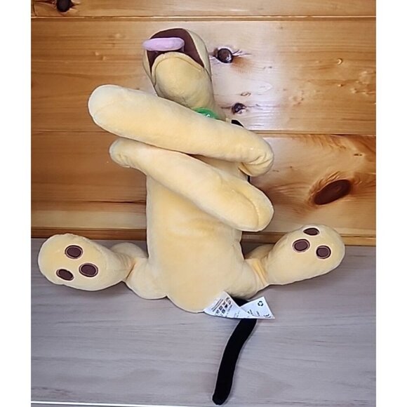 Disneyland Floppy Laying Down 15" Pluto With Green Collar - Picture 5 of 16
